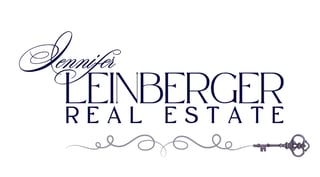 Jennifer Leinberger Real Estate logo with script name and key symbol